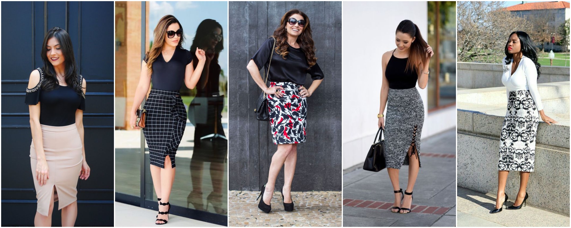 15 looks com saia para trabalhar