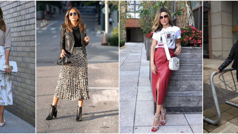 Como usar saia midi: 5 looks midi para casa e no trabalho